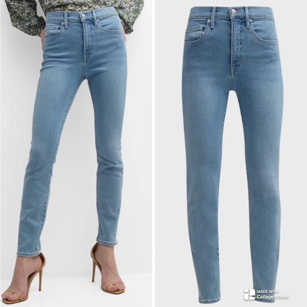 Veronica Beard Jeans "Debbie" skinny jeans in light-wash stretch-denim NWT